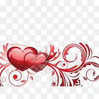 精致爱心背景矢量素材-空若网 精致爱心背景矢量素材-空若网