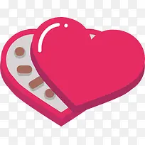 情人节红色爱心礼盒-空若网 情人节红色爱心礼盒-空若网