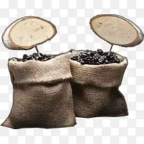 高清摄影咖啡豆素材袋子-空若网 高清摄影咖啡豆素材袋子-空若网
