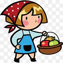 买水果的女孩-空若网 买水果的女孩-空若网