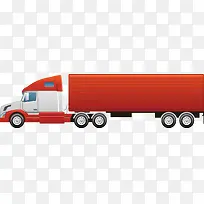 橙色长货车矢量素材免费下载-空若网 橙色长货车矢量素材免费下载-空若网