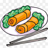 西式早餐美食简笔画食物-空若网 西式早餐美食简笔画食物-空若网