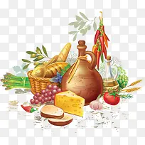 矢量水果厨房食材-空若网 矢量水果厨房食材-空若网