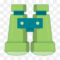 绿色扁平化望远镜设计-空若网 绿色扁平化望远镜设计-空若网