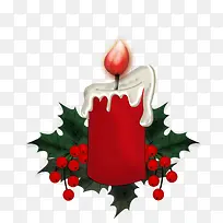 红色圣诞节蜡烛-空若网 红色圣诞节蜡烛-空若网