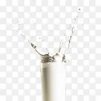 杯子外扬起的鲜牛奶-空若网 杯子外扬起的鲜牛奶-空若网