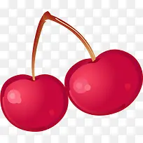 红色卡通樱桃-空若网 红色卡通樱桃-空若网