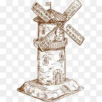 手绘风车-空若网 手绘风车-空若网