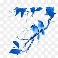 喜鹊树枝素材-空若网 喜鹊树枝素材-空若网