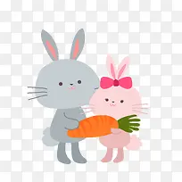 卡通兔子PNG下载-空若网 卡通兔子PNG下载-空若网