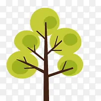 扁平化的植物设计矢量图-空若网 扁平化的植物设计矢量图-空若网