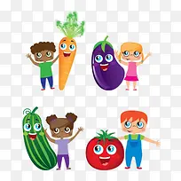 卡通人物蔬菜素材-空若网 卡通人物蔬菜素材-空若网