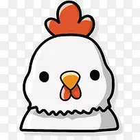 矢量可爱的卡通小鸡-空若网 矢量可爱的卡通小鸡-空若网