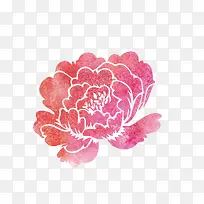 手绘牡丹设计素材-空若网 手绘牡丹设计素材-空若网