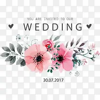 水彩粉色山茶-空若网 水彩粉色山茶-空若网