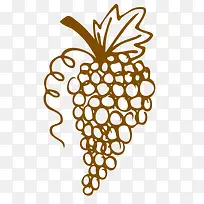 一串葡萄西餐厅宣传用素材手绘-空若网 一串葡萄西餐厅宣传用素材手绘-空若网