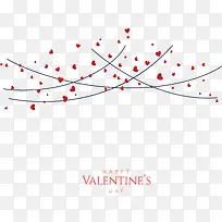 红色爱心彩灯海报-空若网 红色爱心彩灯海报-空若网