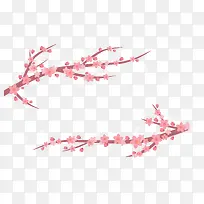 浪漫粉红桃花树枝-空若网 浪漫粉红桃花树枝-空若网