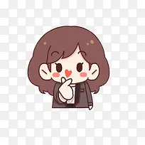卡通比韩国爱的手势的女孩素材-空若网 卡通比韩国爱的手势的女孩素材-空若网