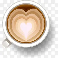 创意棕色爱心咖啡-空若网 创意棕色爱心咖啡-空若网