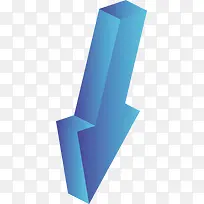 多彩创意蓝色渐变立体箭头矢量素-空若网 多彩创意蓝色渐变立体箭头矢量素-空若网