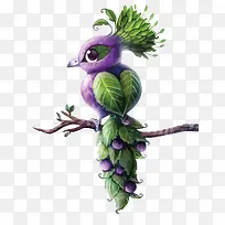 矢量水彩手绘孔雀-空若网 矢量水彩手绘孔雀-空若网