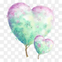 可爱卡通桃心树-空若网 可爱卡通桃心树-空若网