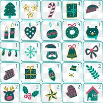 矢量圣诞元素图案合集-空若网 矢量圣诞元素图案合集-空若网