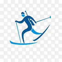 扁平化冰雪运动元素-空若网 扁平化冰雪运动元素-空若网