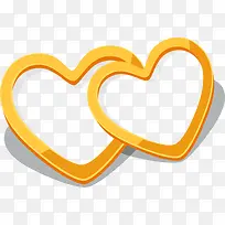 闪闪发光的黄色爱心免费下载-空若网 闪闪发光的黄色爱心免费下载-空若网