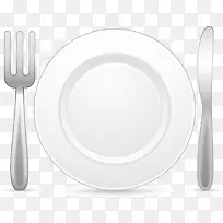 白色简约餐具-空若网 白色简约餐具-空若网