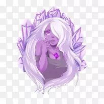 石榴石紫水晶扇艺术宝石-紫水晶-空若网 石榴石紫水晶扇艺术宝石-紫水晶-空若网