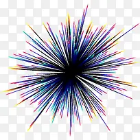 多彩清新光芒射线效果元素-空若网 多彩清新光芒射线效果元素-空若网
