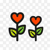 爱心花型图标-空若网 爱心花型图标-空若网