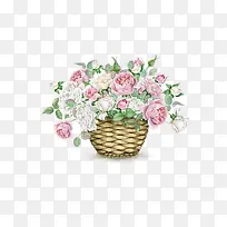 手绘卡通花篮-空若网 手绘卡通花篮-空若网
