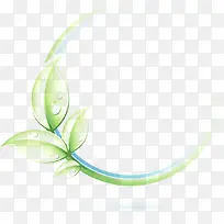 绿色叶子边框-空若网 绿色叶子边框-空若网