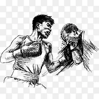 热血拼搏人物插画-空若网 热血拼搏人物插画-空若网