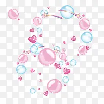 漂浮气泡爱心-空若网 漂浮气泡爱心-空若网