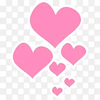 浪漫粉红色的爱心-空若网 浪漫粉红色的爱心-空若网