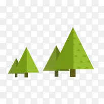 绿色小树矢量素材-空若网 绿色小树矢量素材-空若网