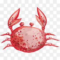 卡通可爱小动物装饰动物头像螃蟹-空若网 卡通可爱小动物装饰动物头像螃蟹-空若网