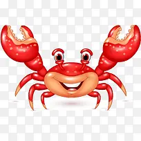可爱卡通螃蟹插画可爱卡通螃蟹插-空若网 可爱卡通螃蟹插画可爱卡通螃蟹插-空若网