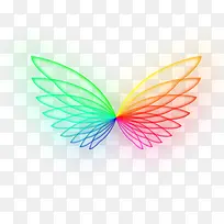 卡通炫彩翅膀-空若网 卡通炫彩翅膀-空若网