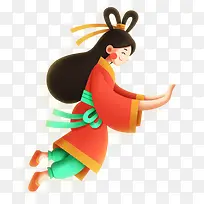 中秋节促销扁平化嫦娥-空若网 中秋节促销扁平化嫦娥-空若网