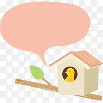 春季卡通树枝鸟窝-空若网 春季卡通树枝鸟窝-空若网