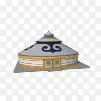 立体手绘蒙古包素材-空若网 立体手绘蒙古包素材-空若网