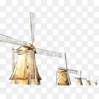 卡通可爱手绘风车-空若网 卡通可爱手绘风车-空若网