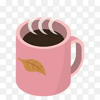 手绘创意卡通喝茶杯子-空若网 手绘创意卡通喝茶杯子-空若网