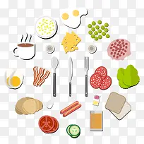 食物和餐具-空若网 食物和餐具-空若网