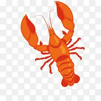 卡通简约美食装饰广告设计龙虾-空若网 卡通简约美食装饰广告设计龙虾-空若网